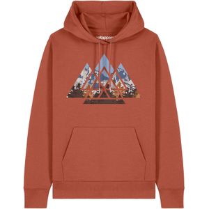 Watapparel Sweatshirt ' Geometric Landscape '  lichtbruin / gemengde kleuren
