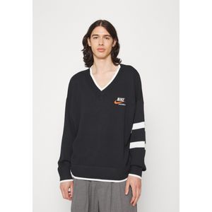Nike - V-hals Sportsweater - Zwart - Lichtgewicht - Wol