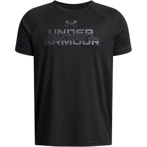 Under Armour - Tech Split Wordmark - T-shirt - Korte Mouwen - 100% Polyester