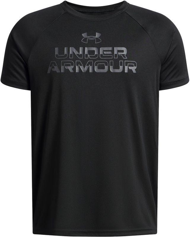 Under Armour - Tech Split Wordmark - T-shirt - Korte Mouwen - 100% Polyester
