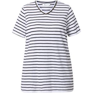 MIAMODA Shirt  navy / wit