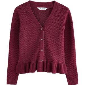 CLARKS Gebreid vest  bourgogne