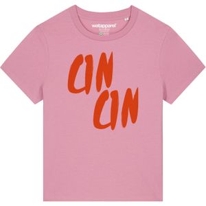 Watapparel Shirt 'Cin Cin'  rosa / oranjerood