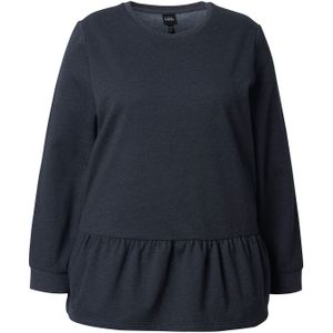 Ulla Popken Sweatshirt  zwart