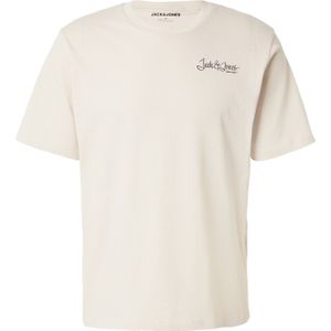 JACK & JONES Shirt 'JJYUKI'  crème / lichtbruin / mintgroen / zwart