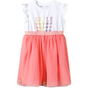 MINOTI Jurk  koraal / wit