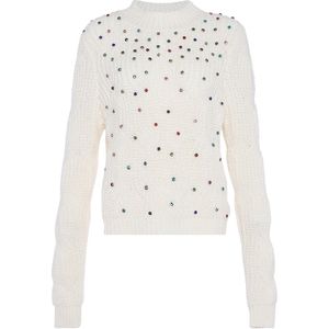 faina Trui  blauw / groen / rood / wolwit