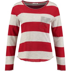 Key Largo Shirt 'Niagara'  greige / rood