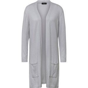 Goldner - Gebreid Vest - Zilvergrijs - Lange Mouw - Normale Pasvorm