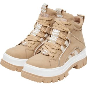 BUFFALO Veterlaarsjes 'Aspha NC'  beige / crème / cappuccino