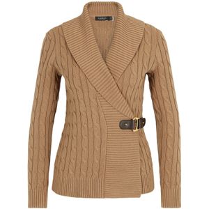 Lauren Ralph Lauren Petite Gebreid vest 'DONATO'  camel
