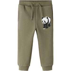 NAME IT Broek  olijfgroen / zwart / wit