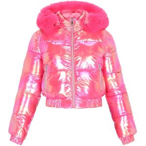 MYMO Winterjas  koraal / lichtroze