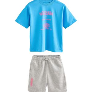 Next Set  blauw / grijs / pink