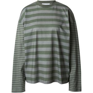 florence by mills exclusive for ABOUT YOU Shirt 'Blissful'  grijs / donkergroen