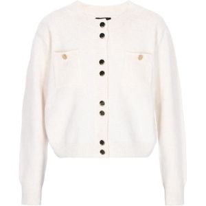 DreiMaster Klassik Gebreid vest  offwhite