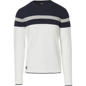 KOROSHI Trui  navy / lichtgrijs / offwhite