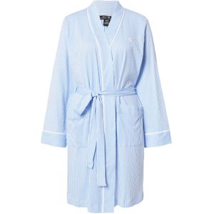 Lauren Ralph Lauren Badjas kort  hemelsblauw / wit