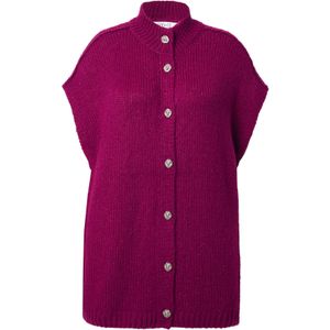 Studio Untold Gebreid vest  donkerroze