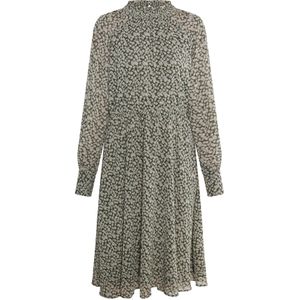 DreiMaster Vintage Jurk  beige / groen gemêleerd