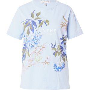 Munthe Shirt 'SILLY'  blauw / lichtblauw / kiwi / wit