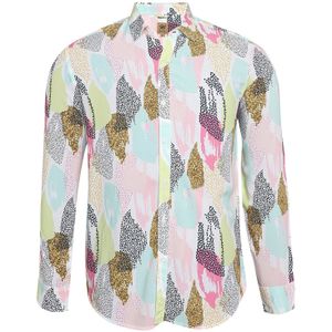 Campus Sutra Overhemd 'Jesse'  lichtblauw / lichtgroen / oranje / lichtroze / wit