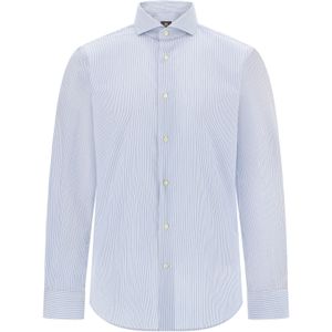 Boggi Milano Zakelijk overhemd  lichtblauw / wit