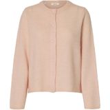 SELECTED Gebreid vest 'SLFLULU'  rosa