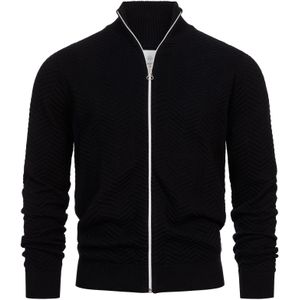 Kronstadt Gebreid vest 'Carlo'  zwart