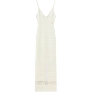 Bershka Gebreide jurk  wit