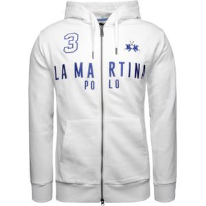 La Martina Sweatvest ' MAF305 '  wit