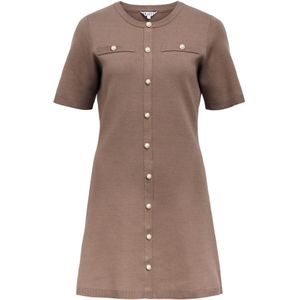 OBJECT Gebreide jurk  brokaat