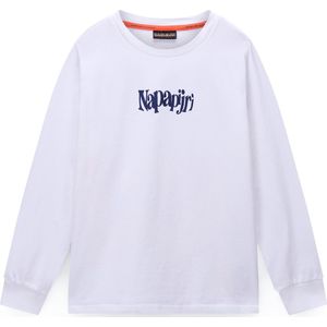 NAPAPIJRI Shirt 'Fiemme'  navy / geel / wit