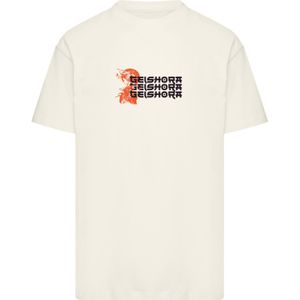 F4NT4STIC Shirt 'Geishora Japan Streetstyle'  sand / oranje / zwart