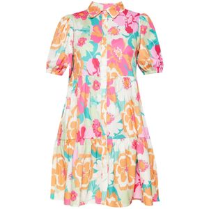 FELIPA Blousejurk 'Fashion Look'  turquoise / lichtgroen / pink / wit