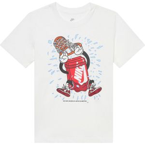 Nike Sportswear Shirt 'DUNK'  oranje / rood / zwart / wit