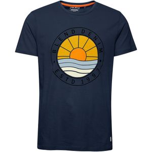 BLEND Shirt 'Bammer'  blauw / navy / gemengde kleuren
