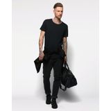 Drykorn - Effen T-shirt - Zwart - 100% Katoen