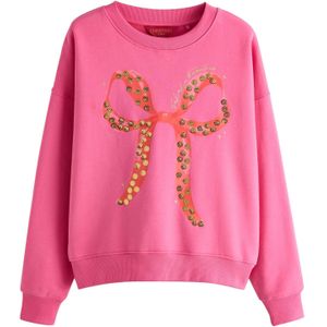 Next Sweatshirt  goud / pink / framboos