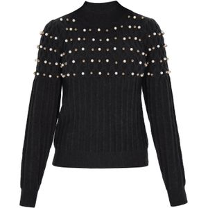 faina Trui  brons / zwart / parelwit