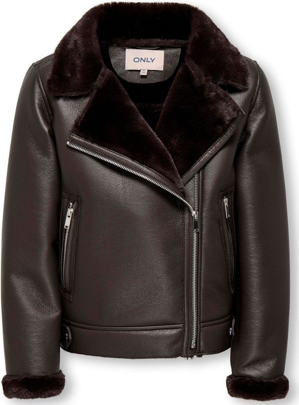 ONLY GIRLS Winterjas 'KOGStarry'  donkerbruin