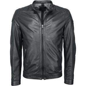 Mustang - Max - Lederjacke - Coole Herrenjacke - Stehkragen met Knopfverschluss