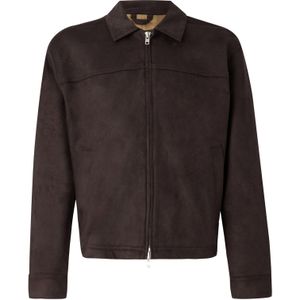 Abercrombie & Fitch Tussenjas  donkerbruin