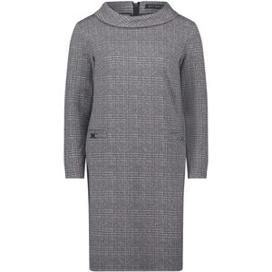 Betty Barclay - Sweatkleed - Grijs - Sportief-Feminien Geruit