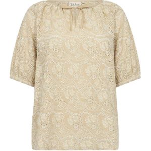 Wasabi Concept Blouse 'Melvin 1'  beige / wit