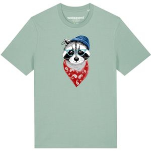 Watapparel Shirt 'Waschbär'  groen / gemengde kleuren