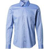 JOOP! - Model 'Pierce' - Slim Fit Overhemd - Katoenmix - Kentkraag