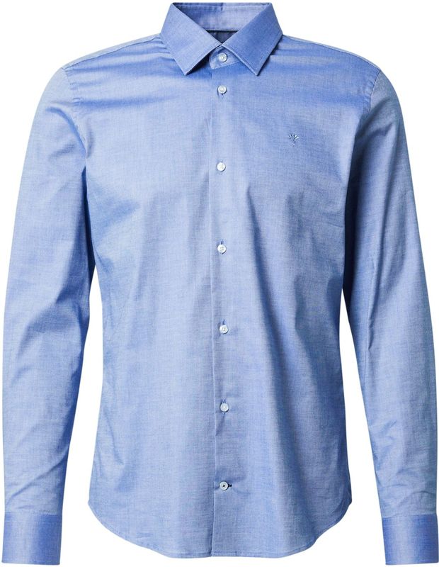 JOOP! - Model 'Pierce' - Slim Fit Overhemd - Katoenmix - Kentkraag