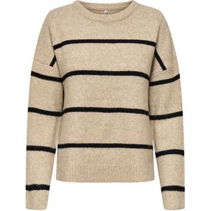 ONLY Trui 'ONLOXFORD'  beige gemêleerd / zwart