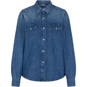 JOOP! Blouse 'Umi'  blauw / blauw denim